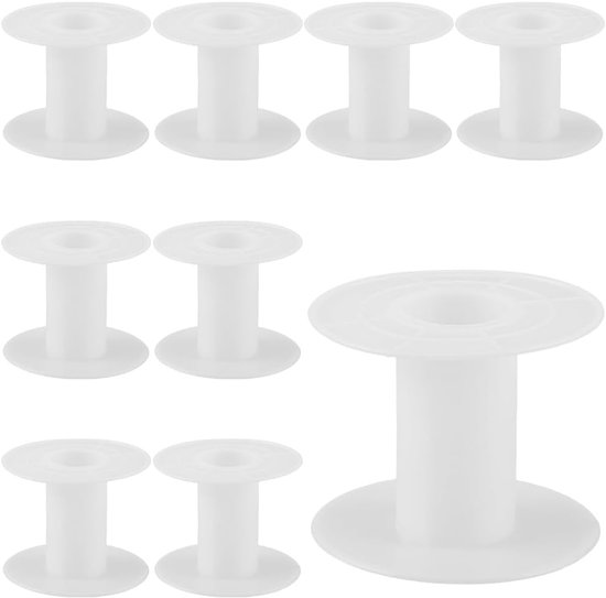 15 stuks 55 x 46 mm lege spoel lint plastic spoel wit weefkoord draad draad ketting tape organizer houder spoel voor naaien borduurwerk garen kunst ambachten haaksteek benodigdheden vrouwen
