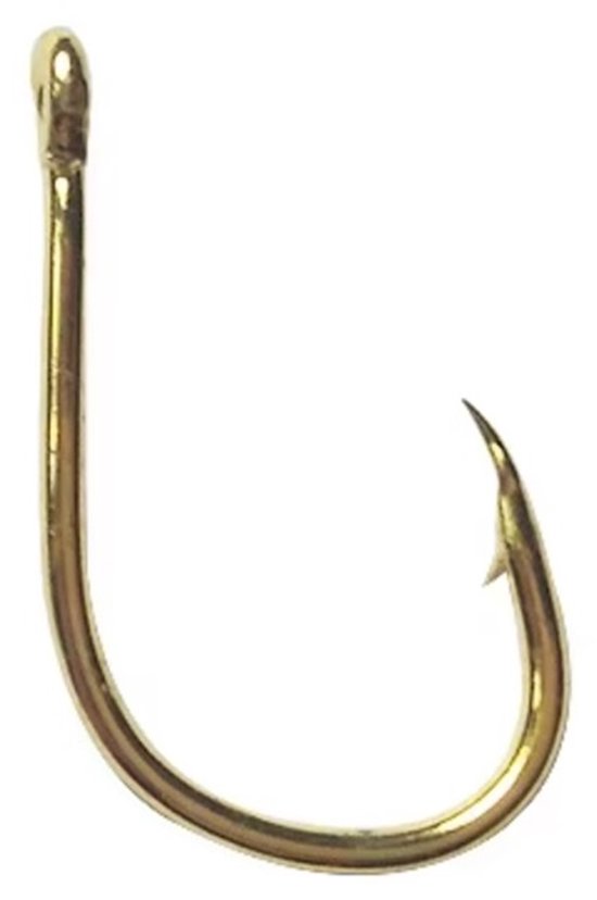 15 Stuks - Goudkleurige Witvishaak met bledje maat 10 - brasem - voorn - voornhaak - haken - haak - vissen - vishaak - maden - brood van Eurotackle