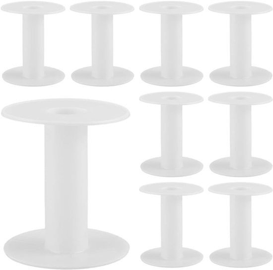 15 stuks lege plastic spoelen 68 x 74 mm - Voor draad, touw en handwerken