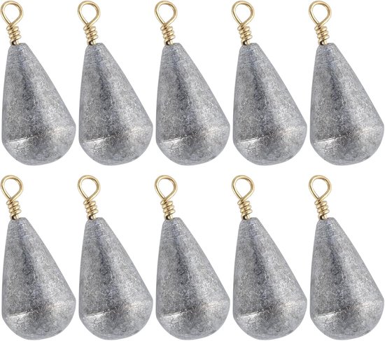 15 stuks vissen perenlood sets 3 g-30 g gewichten vissen met wartel grondlood set lood visaccessoires perenlood voor bootshore-drop-shot vissen