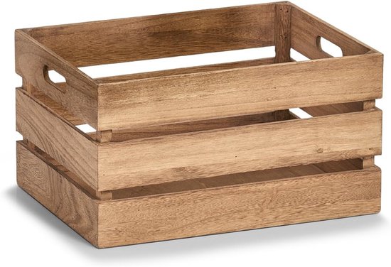 15167 opbergkist "Vintage", hout, bruin, ca. 39x29x21,5 cm