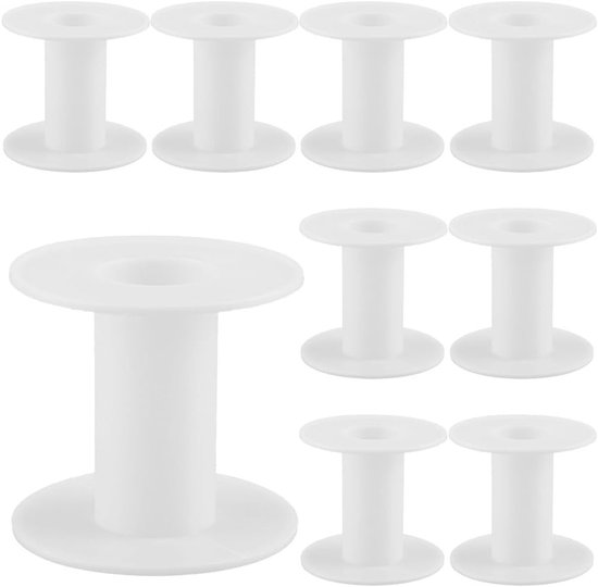 15Pcs Lege Spoelen van 64 x 58mm voor Naaien, Organiseren en Creatieve Projecten - Ideaal voor Draad, Borduurwerk en Knutselen van Merkloos