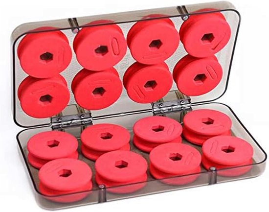 16-delige Opbergset voor Vissers met Schuim Spoelen, Winding Bord en Organisatie Accessoires voor Visserslijn en Vliegvissen van Merkloos