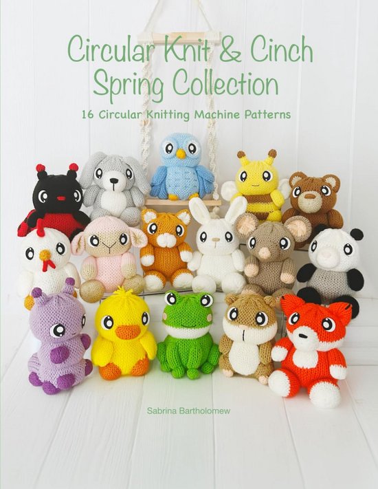 16 Leuke Patronen voor Cirkelvormige Breimachines: Lente Dieren Amigurumi van Merkloos