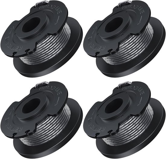 1,6 mm - 5 m lengte reservespoel compatibel met Bosch geschikt voor accu grastrimmer EasyGrassCut, bevat 4 stuks F016800569 draadspoel
