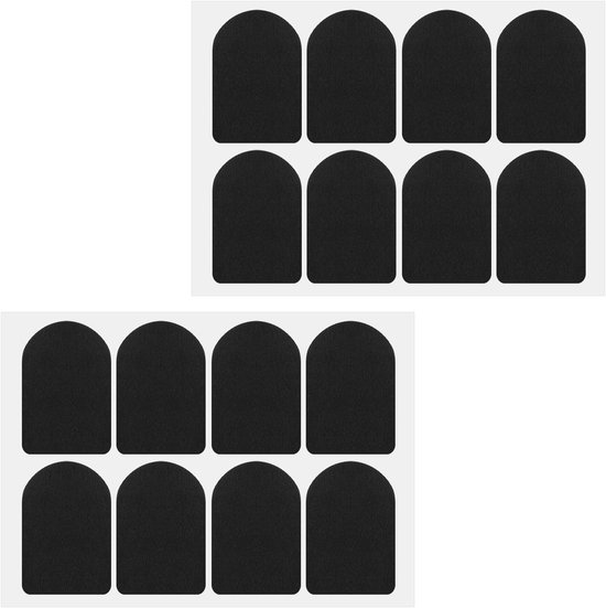 16 Stuks Mondstuk Pads voor Alto en Tenor Saxofoon & Klarinet - Vierkante Rubber Patches voor Verbeterde Grip en Comfort