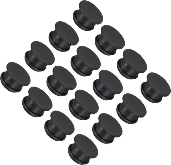16 Stuks Silicone Snap-on Stoppers voor 13mm Gaten, Waterdichte Rubberafdekkingen voor Keuken en Meubels, Ideaal voor Panelen en Bulkheads