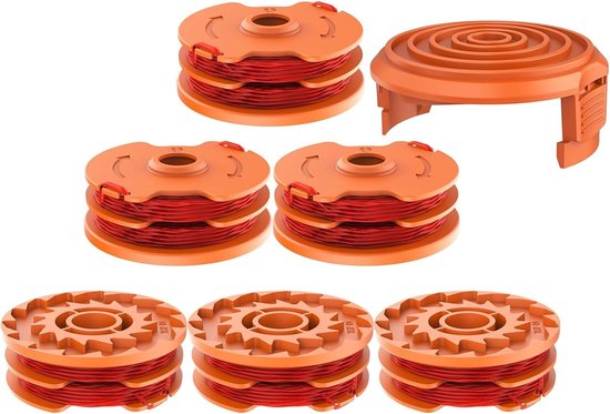 16ft 0.065'' WA0007 vervangende trimmerspoel lijn compatibel met Worx WG105 WG116 WG173 WG173.9 WG183 WG183.9 WG119