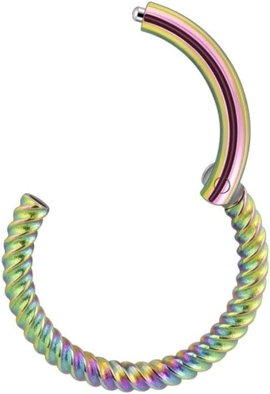 16G septum piercing chirurgisch staal septum ring goud zilver zwart zilver neuspiercing ring daith conch helix tragus rook piercing oor segmentring clicker neusring 6/8/10mm