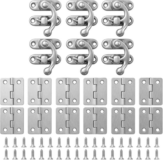 18 antieke rechtsriegelhaken