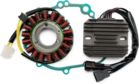 18 spoel Magneto Stator Kit, Regulator Magneto Stator Spoel Dichtingsset, Magneto Generator Statorspoel Set, geschikt voor Suzuki GSXR 600/750 2006-2007