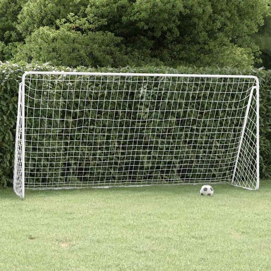180 x 90 x 120 cm van gepoedercoat staal, weerbestendig tuinpoort met net en haringen voor voetbaltraining in de open lucht