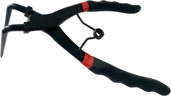 190mm Spring Ring Vocals, Security Ring Pliers, Long Point Pliers, 90 Degree Curved, Seegering Pliers, Internal Master - ShopVlot