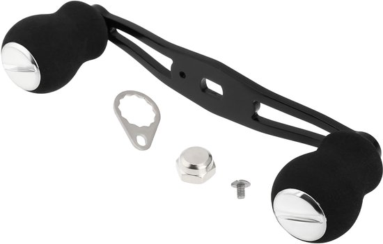 1PC Fishing Reel Handle with EVA Handle Compatible with Abu Garcia Daiwa Baitcasting Reel Left or Right Installation Fishing Baitcast Reel Handle Rocker van Qianyun