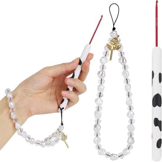 1pc Haaknaald met Armband, Ergonomische 2mm Haaknaald voor Beginners, Ideaal voor Artrose en Creatief Haken met Lange Handgreep - 2mm Haaknaald voor Handwerken van Merkloos