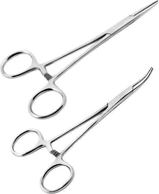 2-delige Visgereedschap Set met Rvs Tang, Haak Ontgrendeling Tools voor Vissen, Huisdieren Verzorging en Klussen, 13 cm van Merkloos
