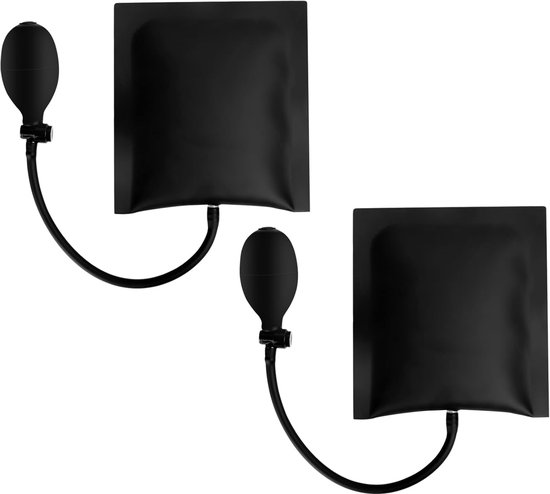 2 opblaasbare wiggen met pomp - Opblaasbare kussens voor optillen, installeren, repareren, deuren, ramen, meubels, auto, thuisgebruik, inclusief pomp