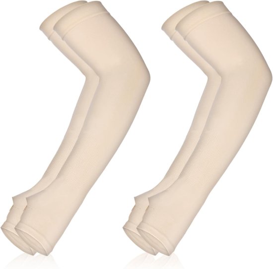 2 Paar Beschermende Arm Mouw Voor Mannen Vrouwen Uv-bescherming Arm Mouwen Kneuzingen Schuren Tattoo Cover Up Sport Sleeve