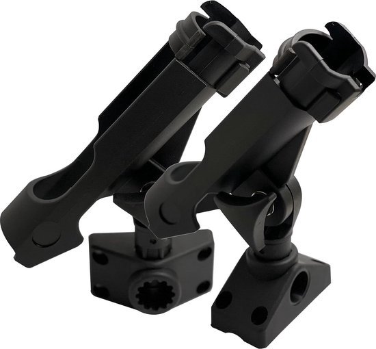 2 Pack Rod Houder met Side Deck Mount voor Baitcaster en Spinning Rods van Bekith