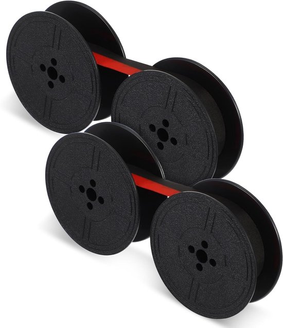 2 Pairs Universele Typewriter Ribbons - Dubbele Spoel Vintage Inktlinten voor Meest Typewriters, Vervangingslinten en Kantoorbenodigdheden van Merkloos