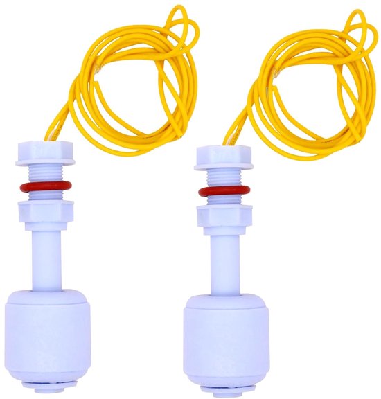 2 Pcs Vertical Float Switch - Water Level Sensor - Float Pump - Float Switch - Liquid Control Switch for Hydroponics - Tuinieren - Zwembad van Merkloos