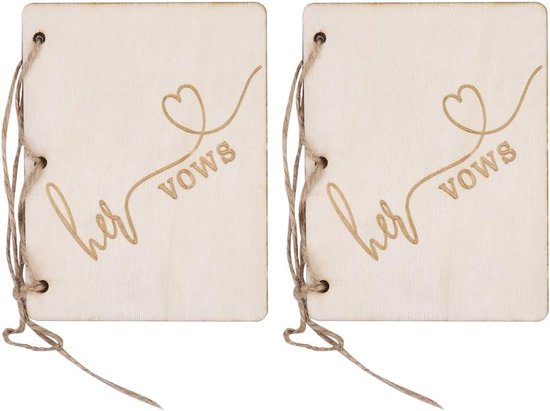 2 stks bruiloft wensen boek hout hennep touw gastenboeken souvenirs bruidsdouche geschenken bruiloft decoratie (#2)