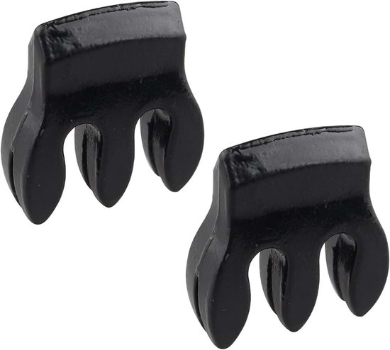 2 stks Metaal Viool Mute Viool Stille Apparaat Muffel Viool Novice Accessoires Sordine Silencer voor Beginner Praktijk Kit Zwart