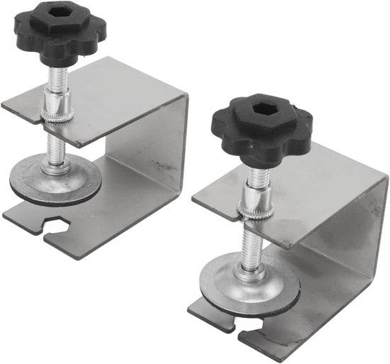 2 Stks Panel Klemmen Kast Hardware Jig Lade Montage Klemmen Voorlade Houtbewerking Klemmen Voorpaneel Mount Rvs