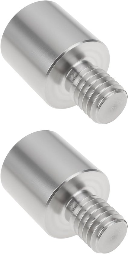2 Stuks 8mm Mannelijke en 3/8 BSF Vrouwelijke Verbinding voor Vissnet met 25mm RVS Connectoren