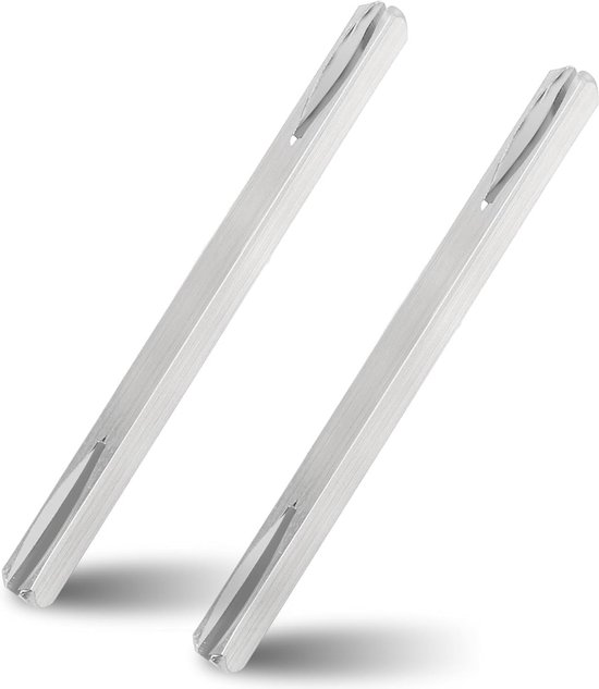 2 Stuks Deurgreep Met Vierkante Stift 8 mm x 110 mm, Verzinkte Stalen Spilstang, Deurbeslag, Bevestigingsstift, Massief Staal