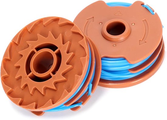 2 stuks dubbele trimmerspools en spoollijn compatibel met Titan TTB820GGT