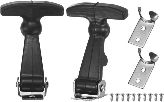 2 stuks Elastische Rubberen Kapbevestiging met Roestvrijstalen Beugel - Flexibele Sluiting voor Diverse Toepassingen