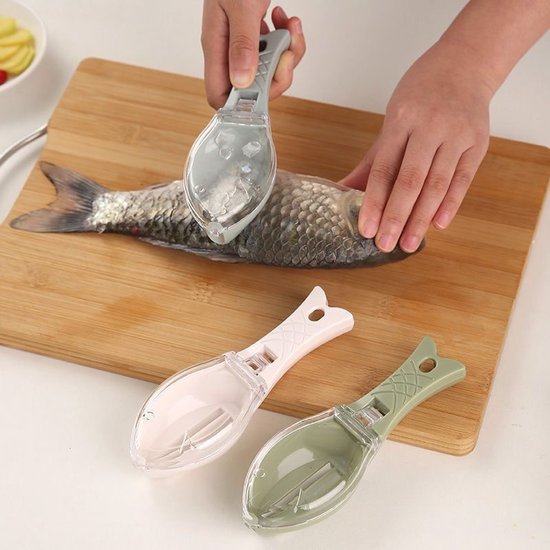 2 stuks Fish Scaler Remover Tools, Fish Skin Graters Reiniging Peeler Scaler Scraper, Snelle Fish Scale Remover, Snelle verwijderen Fish Scale voor Keuken Fish Reiniging Tools (Blauw + Groen) van Merkloos