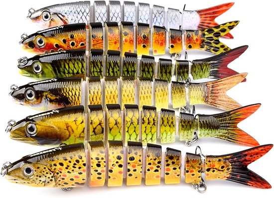 2 Stuks Grote Haak Vissen Lures Set - Langzaam Zinkende Slide Aas voor Snoek en Forel, Vissersaccessoires in Willekeurige Kleur, Perfect voor Vissers