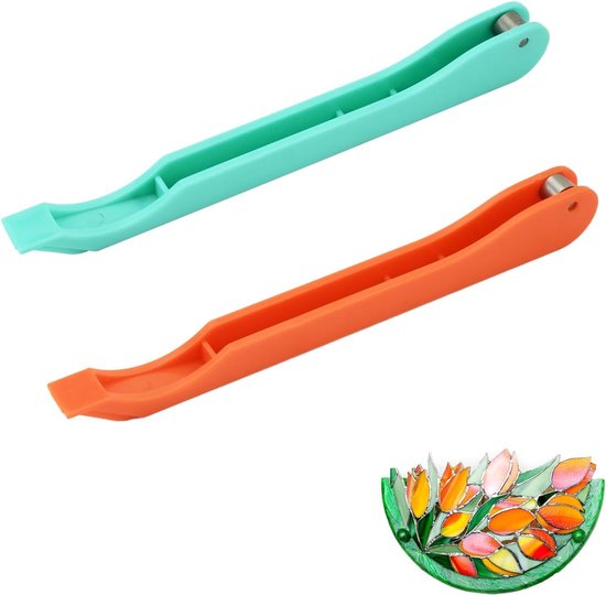 2 Stuks Hand Foiler voor Glas-in-lood, 7/32" Handheld Koperen Folietape Dispenser voor Decoratieve Ambachten en DIY Projecten