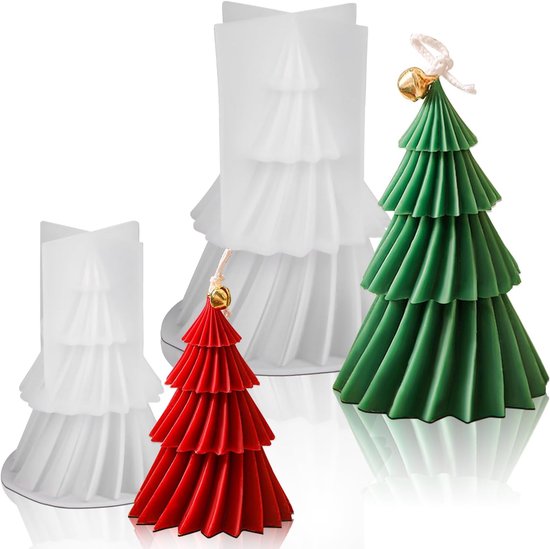 2 stuks kaarsvorm Kerstmis, kaarsvorm kerstboom