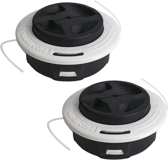 2 stuks maaikop voor Stihl Autocut C26-2, draadkop vervangstukken motormaaier Geschikt voor Stihl FS voor FS56 FS55 FS80 FS85 FS85 FS91 FS90R FS90 FS94 Stihl grasmaaiers toebehoren