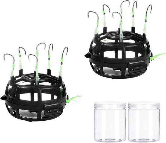 2 Stuks Omnidirectionele Vissenhaak met 360° Rotatie voor Zoet- en Zoutwater - Vissersaccessoires voor Forelvissen en Hengelsport