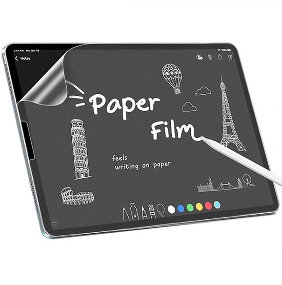 2 stuks papierfolie voor Lenovo Idea Tab Plus 12,1 inch - transparante PET-papierfolie beschermfolie displaybescherming Feel Paper film om te schrijven en te tekenen zoals op papier