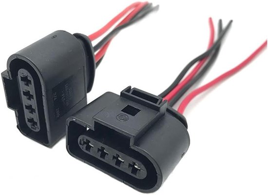 2 Stuks Reparatiedraad voor Ontstekingsspoel Verbinding, 4 Polige Connector voor Auto, Hoogwaardige Ontstekingsspoel Bedrading, Duurzaam en Betrouwbaar