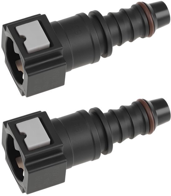 2 Stuks Rubber Brandstofleiding Snelle-Connect Flensadapters