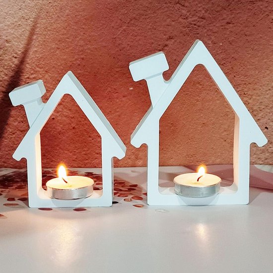 2 stuks siliconen gietvormen voor huizen, huis, kaarshouder, gietvormen, siliconen, huis, gipsvormen om te gieten, siliconen gietvorm, gietvorm, siliconen gietvorm, Kerstmis voor handwerk (A)