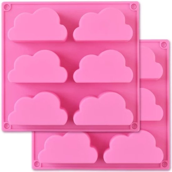 2 stuks siliconen wolkenvorm, siliconen zeepvorm, siliconen wolkvorm, zeepmaker, accessoires, cakebakvorm, siliconen muffinblik