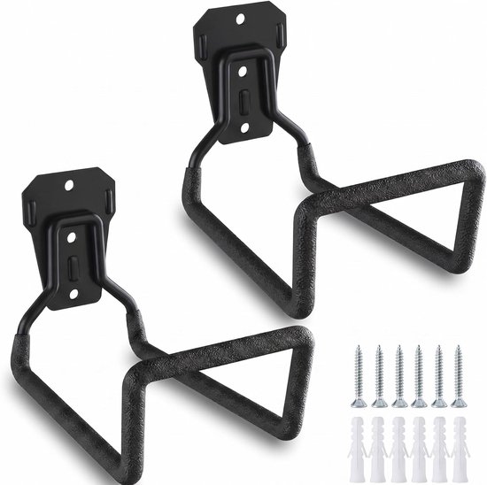 2 stuks slanghouder, wandhaak, tuinslanghouder, tuinslanghouder, muur, metalen slanghaspel wandmontage, gereedschapshouder muur voor buiten, waterslang
