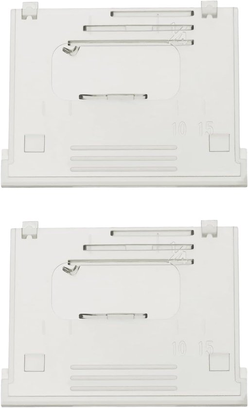 2 stuks spoel afdekplaat XF2404001 compatibel met Brother BB370/BM2800/BM2800CT/BM2800FG/BM3550FG naaimachine naald afdekplaat, transparant