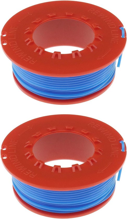 2 stuks spoellijn FLY031 5131060-90/6 Compatibel met Flymo ET21 Mini Trim Mini Trim ST Grastrimmer Trimmer 10 m Draadlengte 1,5 mm draaddiameter