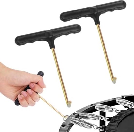 2 Stuks Veerspanners - T-Haak Gereedschap voor Trampolines en Fietsen