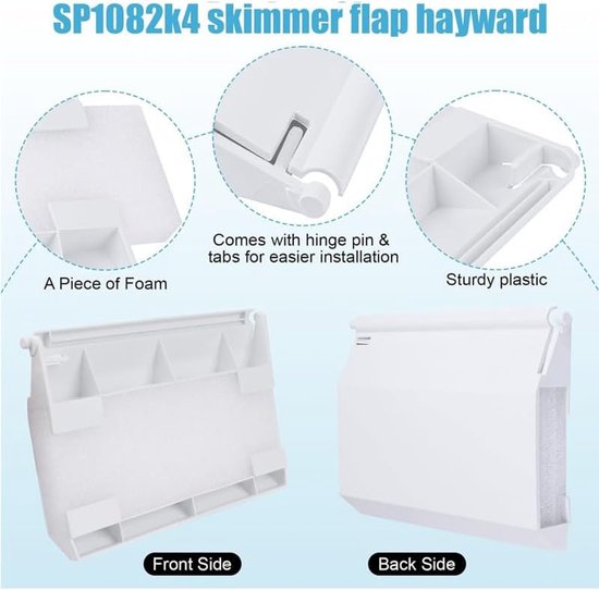 2 Stuks Zwembad Filter Skimmer Deur Stuw Flap Hoge Betrouwbaarheid Eenvoudig Te Installeren Zwembad Skimmer Flapper Deur Voor Zwembad