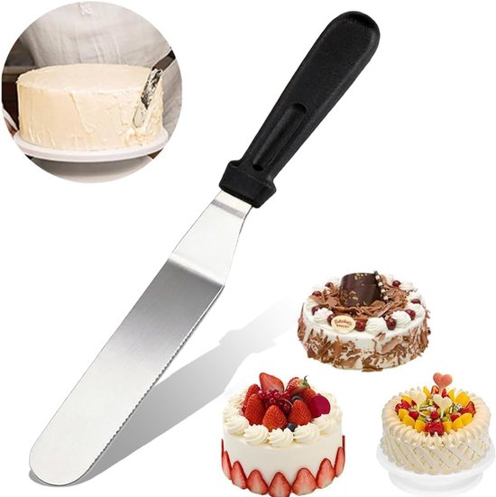 20 cm taartspatel, professionele, schuine, verspringende taartspatels, hoekpalet, kleine bakaccessoires voor taarten voor huishouden, bakkerij voor het verdelen van room, bakken van taarten