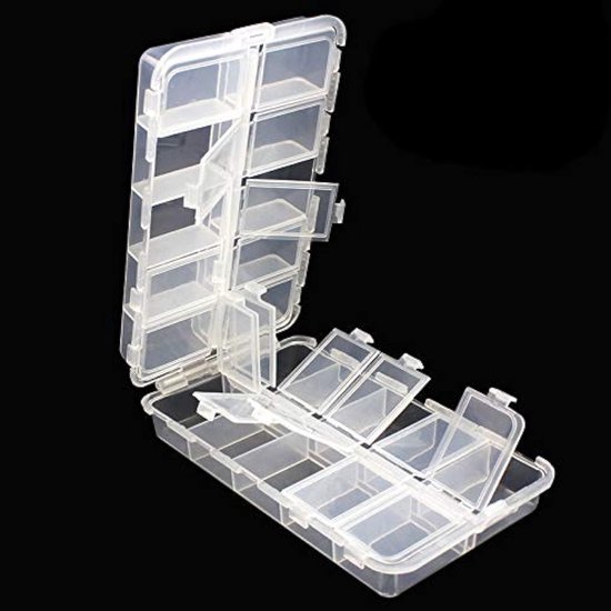 20 Compartimenten Visdozen voor Opberging, Verstelbare Plastic Opbergdozen, Ideaal voor Hengelsport en Accessoires